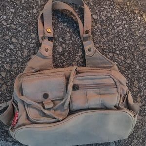 Tan 3 pocket purse